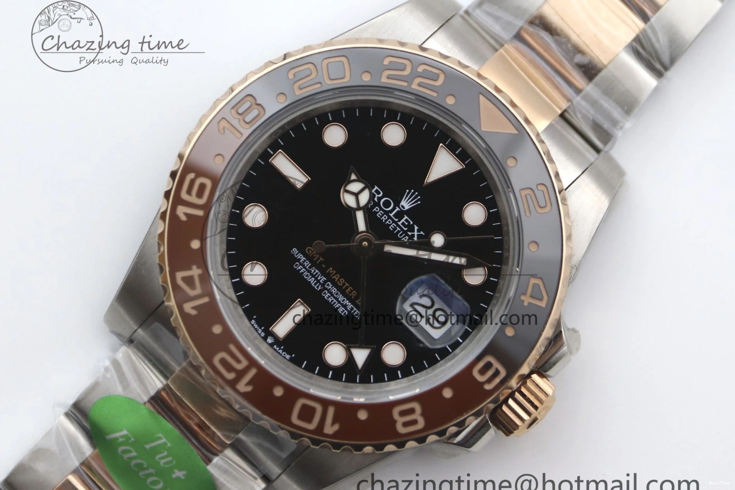 MiroTime 0416 GMT Master II 126711 CHNR 904L SS TW+ 1:1 Best Edition on SS RG Bracelet VR3186 CHS FreshLook 1976